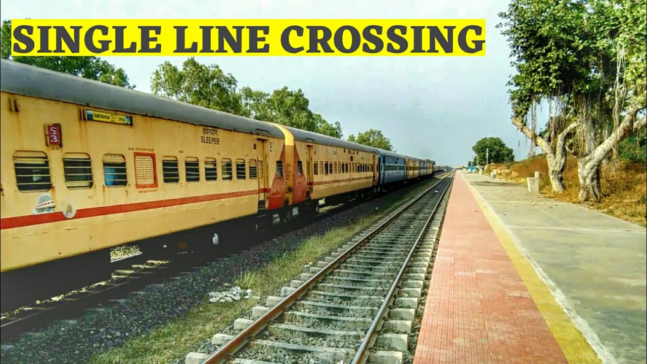 Single Line Crossing : Indian Railways