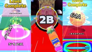 High Score 2 BILLION - Jelly Tube Run 2048 vs Ball Run Infinity vs Ball Run 2048 all levels gameplay