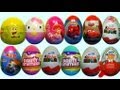 12 Kinder Surprise And Surprise Eggs SpongeBob HELLO KITTY Cars Disney Princess SPIDER MAN