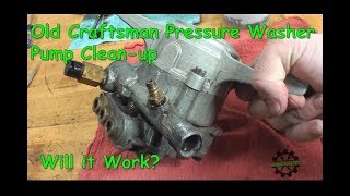 Old Craftsman Pressure Washer Pump Repair  Will It Work