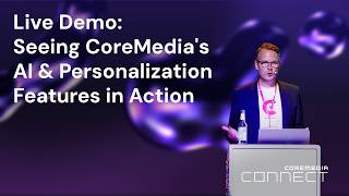 CoreMedia KIO live demo: AI, personalization & A/B testing in action | Oliver Heyden