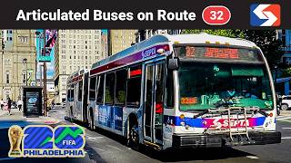 Articulated Buses on Route 32 - SEPTA Buses for FIFA World Cup 2026