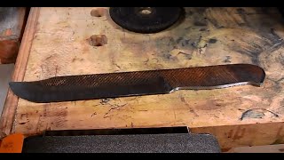 GPW 54a - Limited Tools Knife from a File- Part 1 of 4