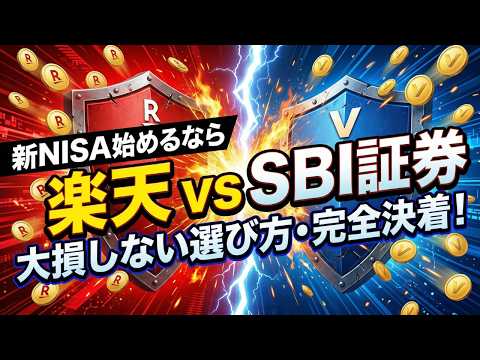 【最新版】楽天証券 vs SBI証券！新NISAを始めるならどっち？あなたに合うネット証券