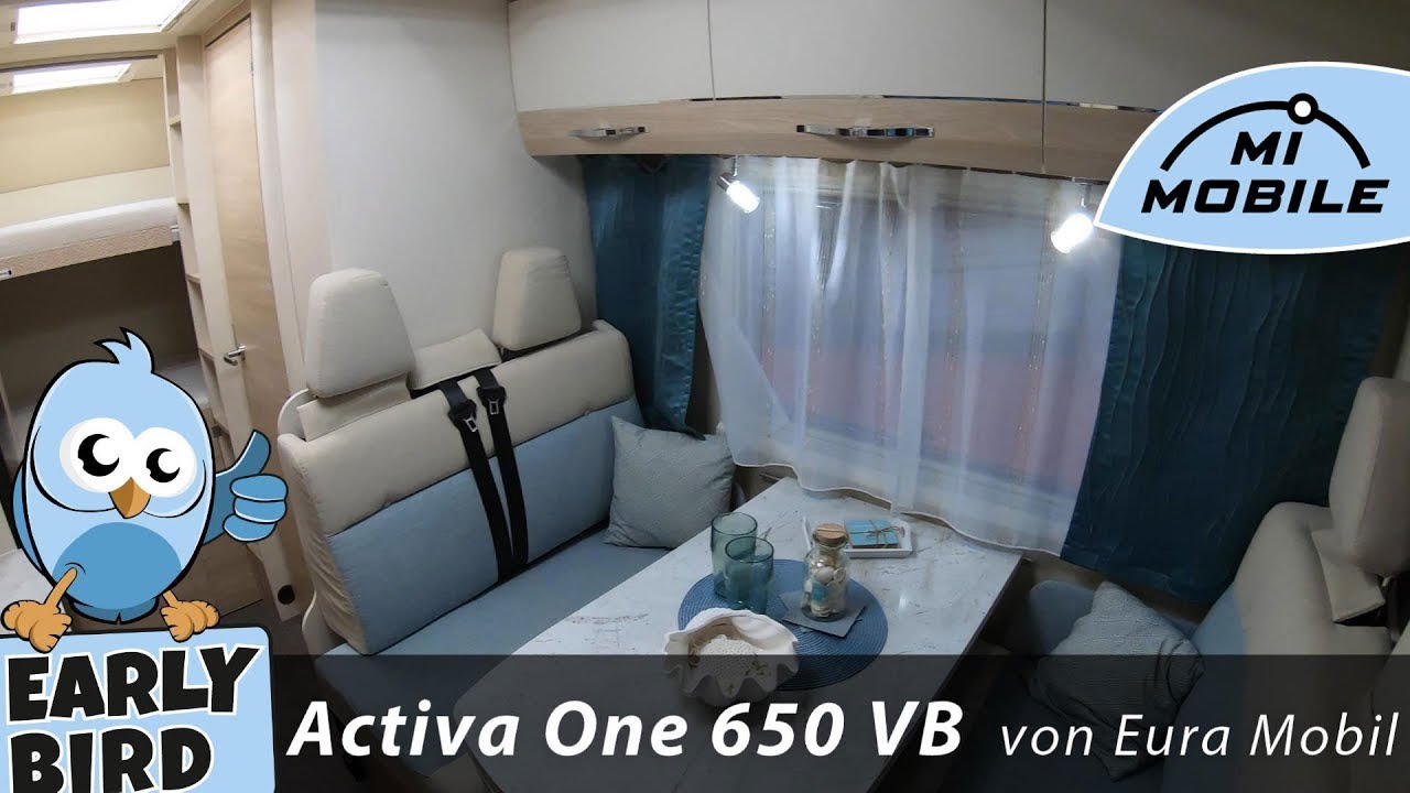 #050 Earlybird - Eura Mobil Activa One 650VB - 6,44m Alkoven mit bis zu 7 Schlafplätzen