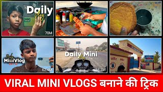 Instagram Trending Mini Vlog Video Editing 1 Click म Mini Vlog Video Kaise Banaye Bhojpuri Song