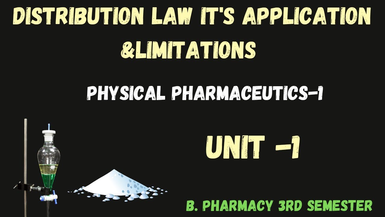 Distribution Law Its Application & Limitations Physical Pharmaceutics