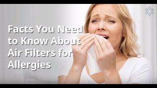 Facts About Air Filters for Allergies