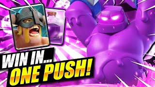 3 CROWNS IN 60 SECONDS ONLY!! WORLD’S MOST TOXIC DECK EVER!! Clash Royale Elixir Golem Deck