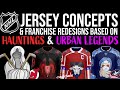 NHL Jersey Concepts Based on Hauntings & Urban Legends! Full League Redesign!