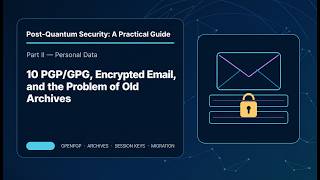 PQC Guide 11: PGP/GPG, Encrypted Email, and the Problem of Old Archives