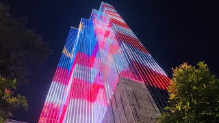 Full [4K60FPS] Lights on @ TS Law Tower in conjunction with National month (Malaysia) News