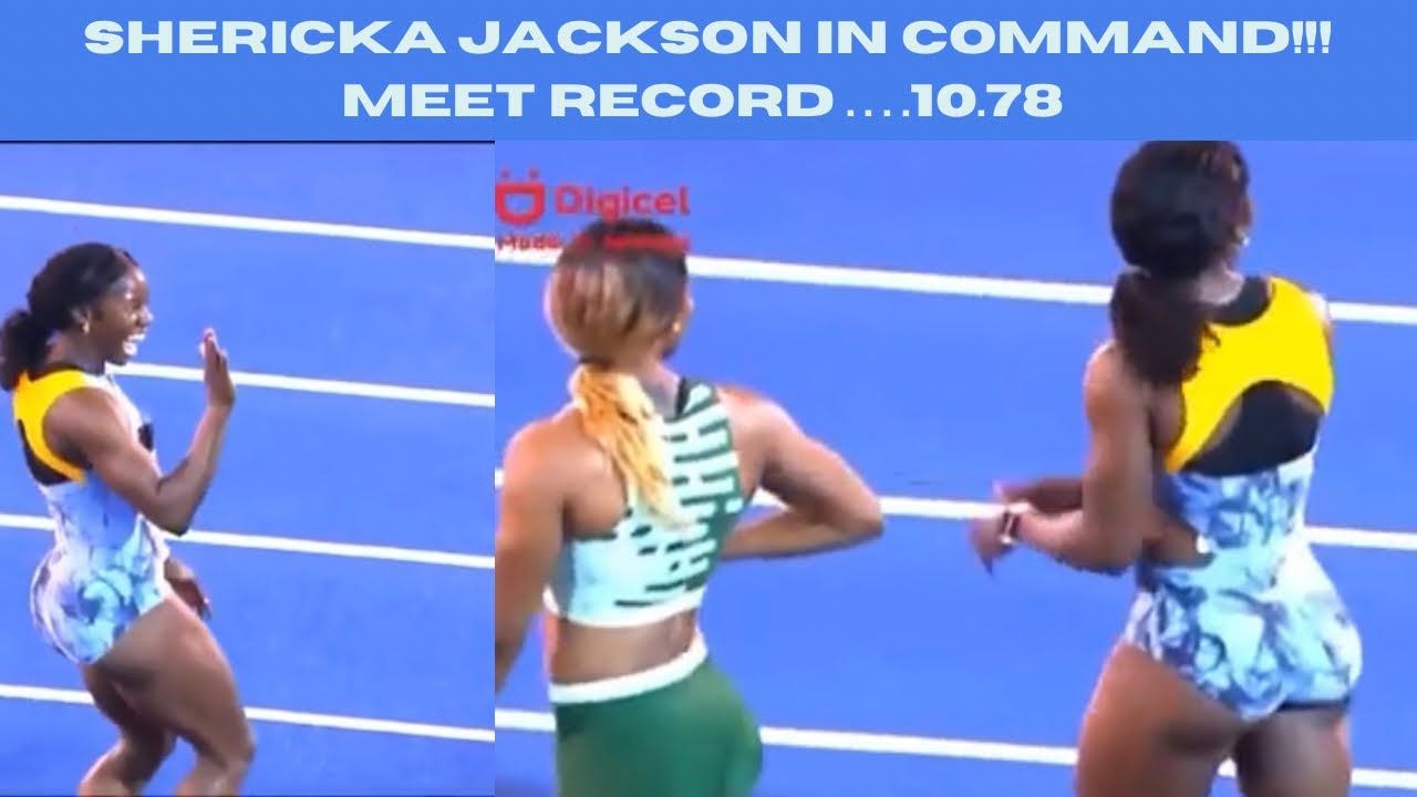 Shericka Jackson in command at Racers Grand Prix 2023 in Meet Record