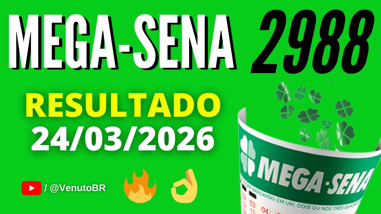 🍀 RESULTADO MEGA-SENA 2988 - YouTube