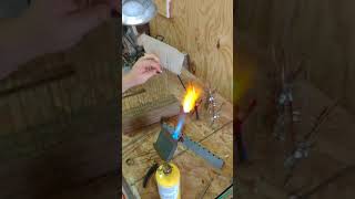 Making a lampwork bead on a hot head torch with mapp gas, 104 coe soft glass screenshot 4