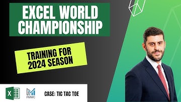 Excel World Championship 2024 training - Tic Tac Toe