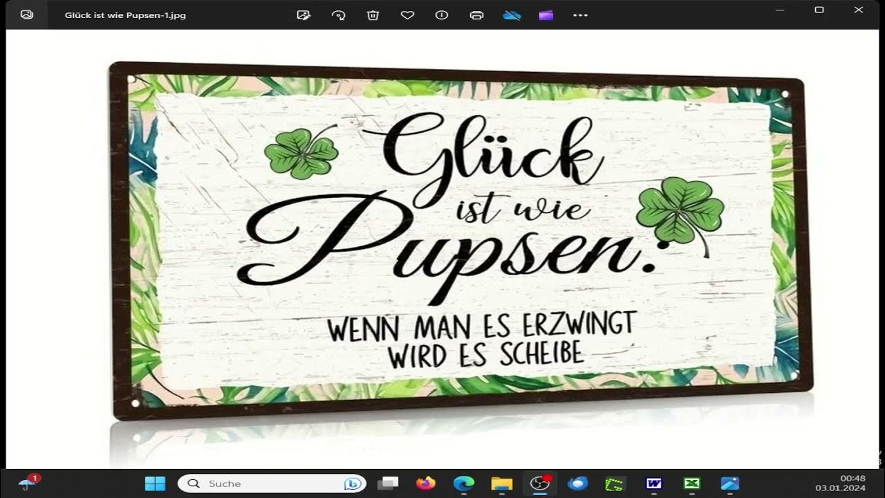 Glück ist wie Pupsen YouTube