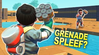 We Played Spleef With GRENADES and It's Amazing! screenshot 1