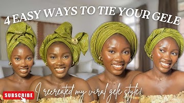 QUICK AND EASY GELE HEADWRAP TUTORIAL |How to tie gele for beginners | How to tie gele yourself
