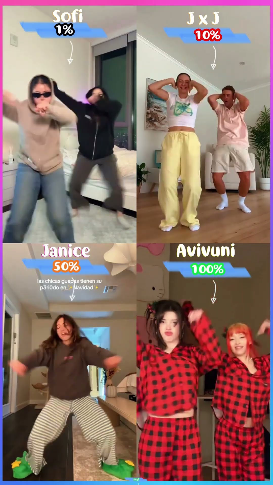CAN YOU FIND IT ? Sofi x Jasmin x James x Janice x Avivuni #dance #funny #trend #cute