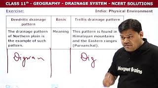 Class 11 Geography unit: physiography Drainage system NCERT solutions 💞 Chapter 3