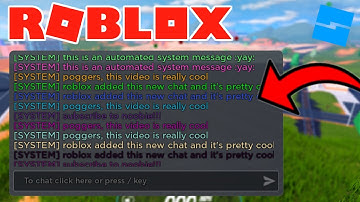 How to make SYSTEM MESSAGES in the NEW CHAT in ROBLOX (TextChatService)