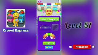 Crowd Express Level 51 Walkthrough 🚶‍♂️🧠 | Step-by-Step Guide | SolutionGuruji