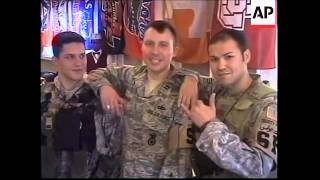 US soldiers celebrate holiday