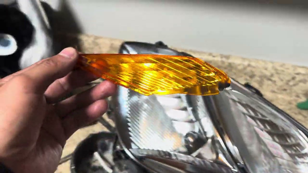 How to remove orange Amberside markers to convert your ￼gen 2 2004 2009 Prius headlights to jdm 