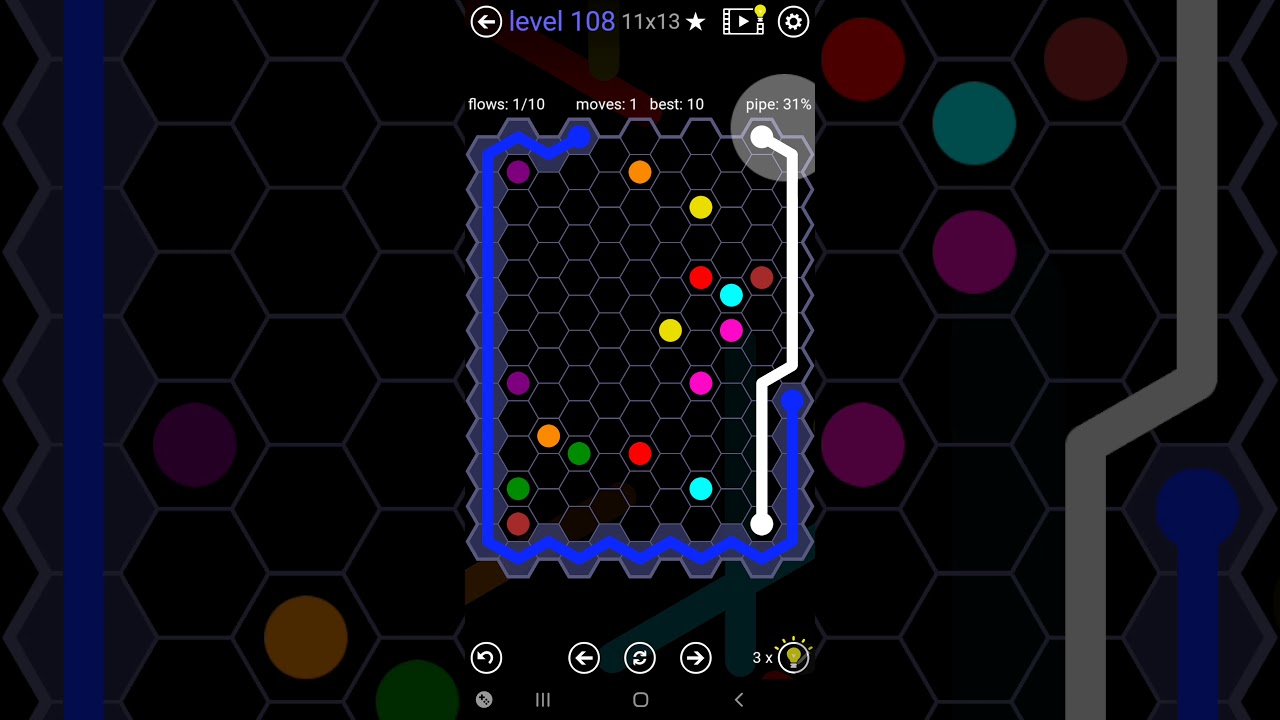 How To Solve Flow Free Hexes Hextangle Pack Level 108 11x13 Board Walk