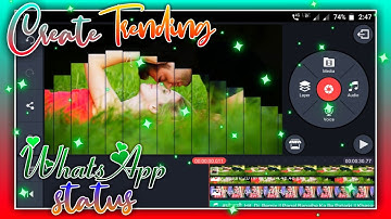 How to Make for WhatsApp Status Video in Black Screen Template Edit 🔥 | Kinemaster video Editing.