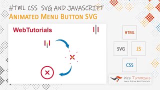 Animated Menu Button using SVG and JavaScript