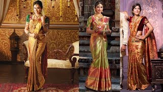South Indian Golden Bridal Saree Designs 2018 screenshot 2
