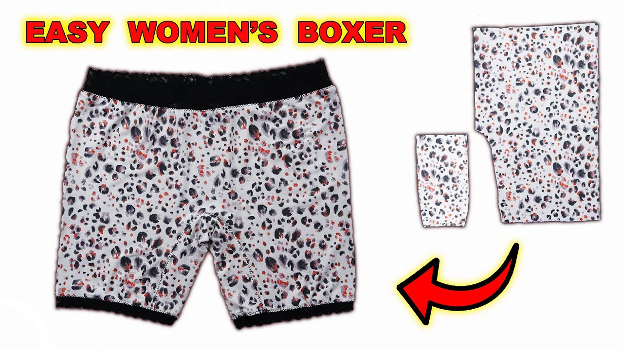 VERY EASY WOMEN'S BOXER SEWING / Practical Way, Clean Sewing / DIY Underwear,  Panties 