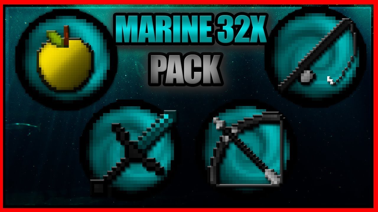 Minecraft PvP Texture Pack l Marine 32x [1.7/1.8] ★ - YouTube