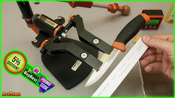 Hapstone RS ultra knife sharpener - Sharpen a Scandi Knife Using Diamond Stones