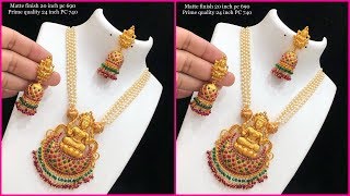 Latest 1 Gram D Pearl Pendant Sets With Price With Price Pearl Sets