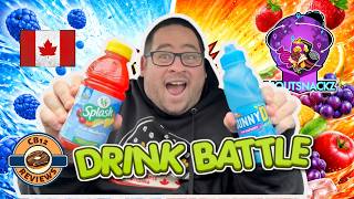 SunnyD 💙 Blue Raspberry vs V8 🍇 Fruit Medley… Which One Wins?! 🍹😳 InOutSnackz 📦