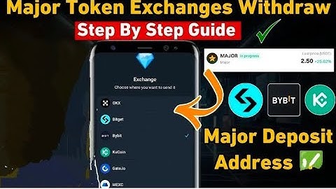 How to Withdraw Major Coin Into Bybit, Bitget, Okx, KuCoin, Mexc & Gate.io #major #crypto #bitcoin