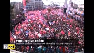 Başbakan Erdoğanın Sesi Van Mitinginde Tamamen Kısıldı 27 Mart 2014