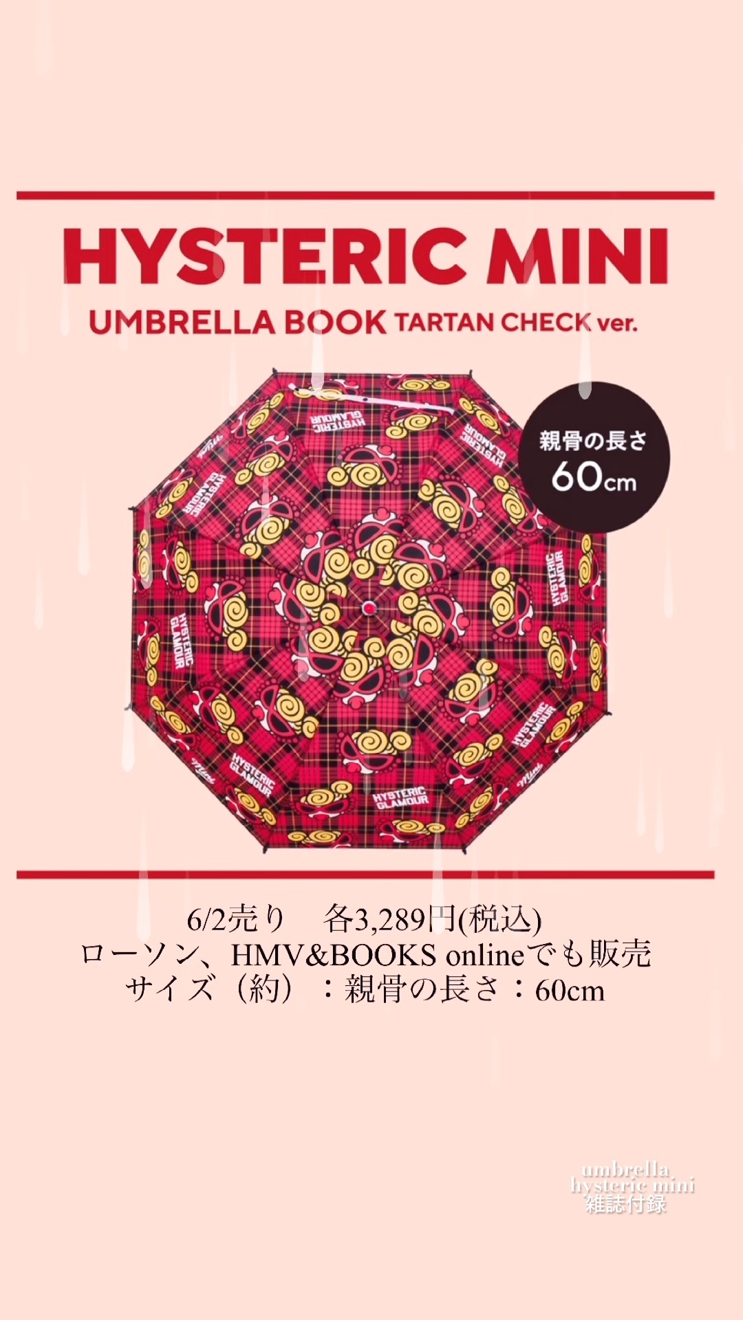 MagazineFreebie ☔️ #hysteric mini #umbrella book The rainy