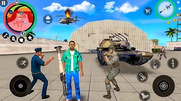Vegas Crime Simulator 2 - Tank and Helicopter Driving in Open World - Android Gameplay