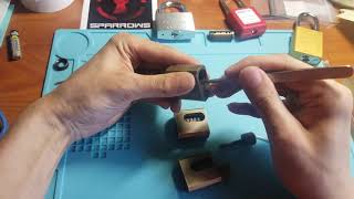 Repinning Sparrows practice cutaway locks without a pin kit! [6]