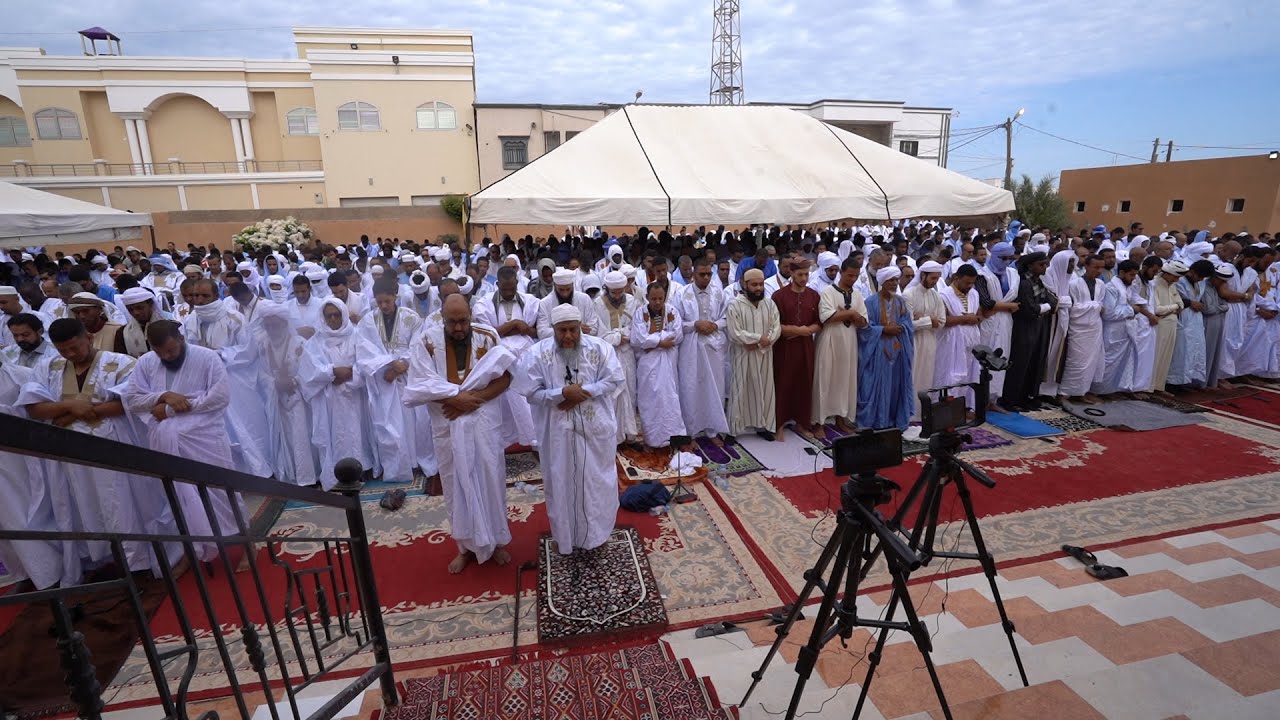 صلاة وخطبة عيد الفطر المبارك 1444هـ من جامع عبد الله بن ياسين 