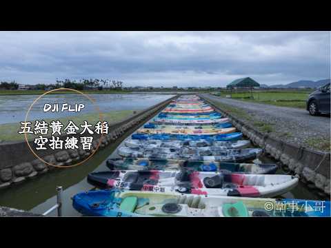 宜蘭五結黃金大稻空拍,久違的升空!