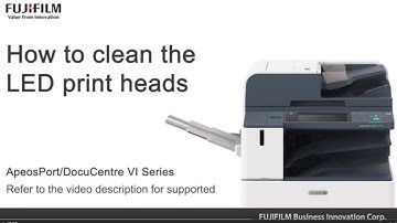 How to clean the LED print heads