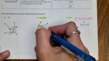 Video 5.1b Lesson - Angle Bisectors - In Class Material