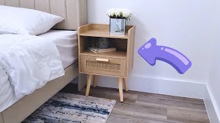 Reviewing Rattan Beachy Nightstand! (link in description)