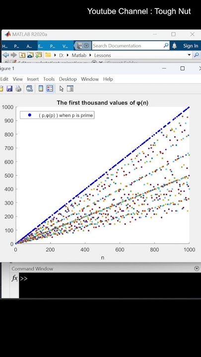 First 1000 Values of Euler's Totient Function #matlab #coding #euler # ...