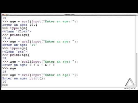 Unit 4 Video 4: Evaluating Strings